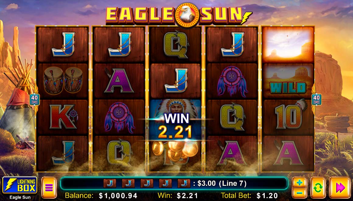 eagle sun themed slots