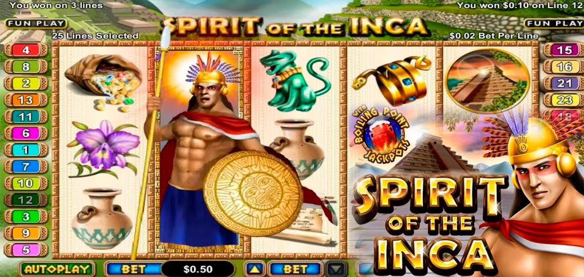 Spirit of the Inca themed slots