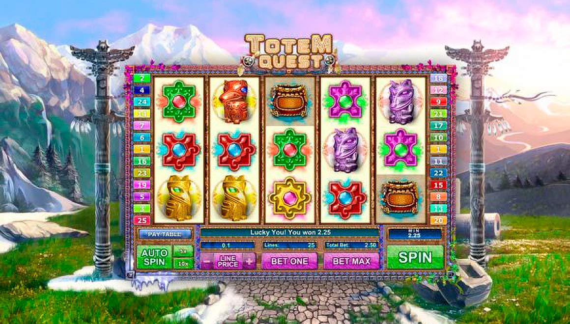 Totem Quest themed slots